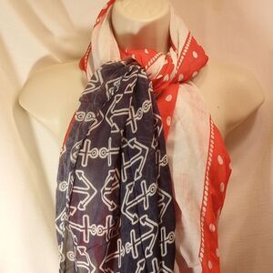 Sperry Top-Siders Nautical A Passion for the Seas Scarf or Wrap New & Giftable